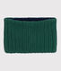 Snood enfant en tricot doublé en polaire