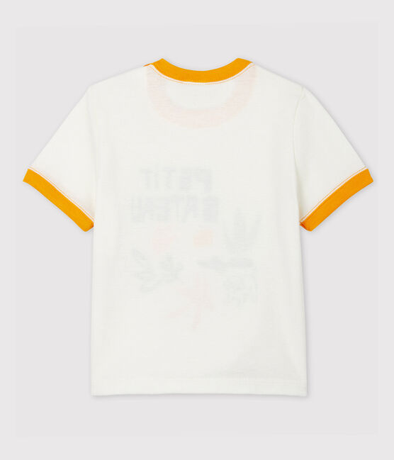 Tee-shirt en coton bébé. blanc MARSHMALLOW