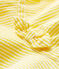 Capeline en seersucker rayé bébé fille jaune SHINE/blanc MARSHMALLOW