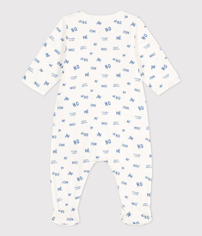 Bodyjama Heho b&eacute;b&eacute; en tubique blanc MARSHMALLOW/ CREPUSCULE