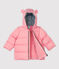 Doudoune polyester bébé. rose CHARME