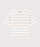 TEE-SHIRT LE BOXY en coton Femme PLEINAIR/ MARSHMALLOW