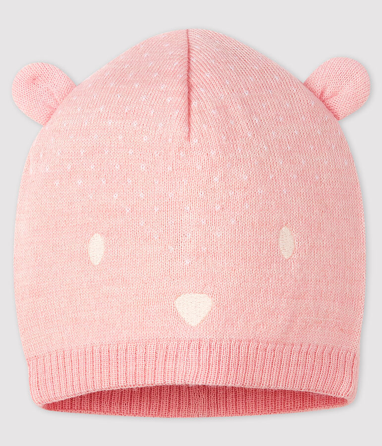Bonnet b&eacute;b&eacute; fille/gar&ccedil;on rose