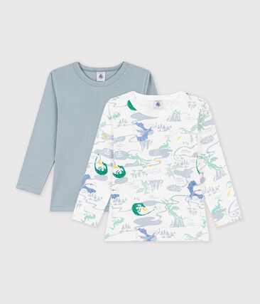Lot de tee-shirts enfant en coton manches longues imprimé dragons