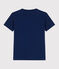 T-shirt manches courtes en coton enfant garçon bleu MEDIEVAL
