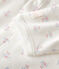 Dors bien bébé fille en côte blanc MARSHMALLOW/blanc MULTICO