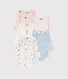 Lot de 5 bodies manches longues bébé fille