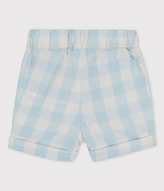 Short en popeline vichy bébé BOLDAIR/ MARSHMALLOW
