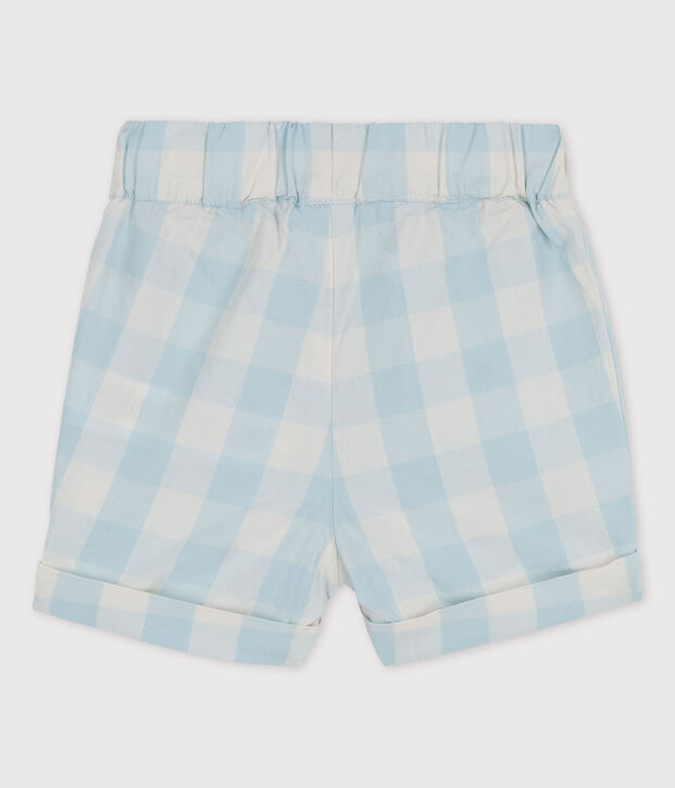 Short en popeline vichy b&eacute;b&eacute; BOLDAIR/blanc
