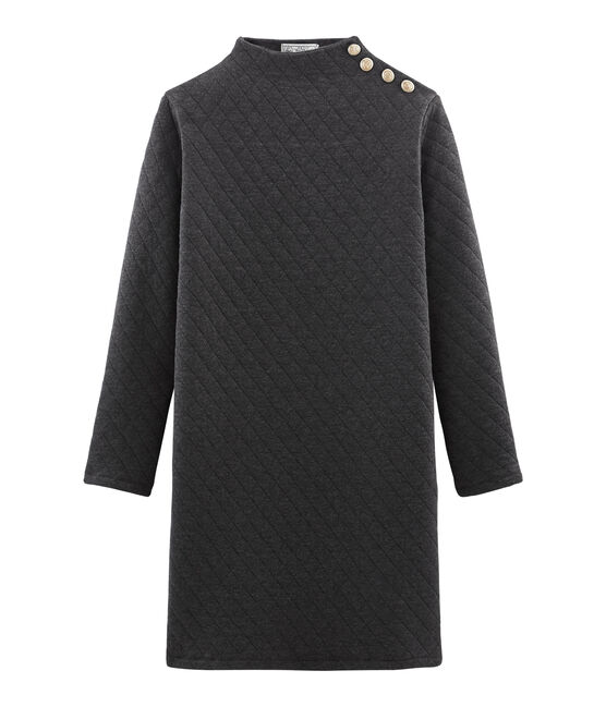 Robe tubique manches longues femme gris CITY CHINE