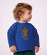 Tee-shirt b&eacute;b&eacute; en coton manches longues uni &agrave; motif