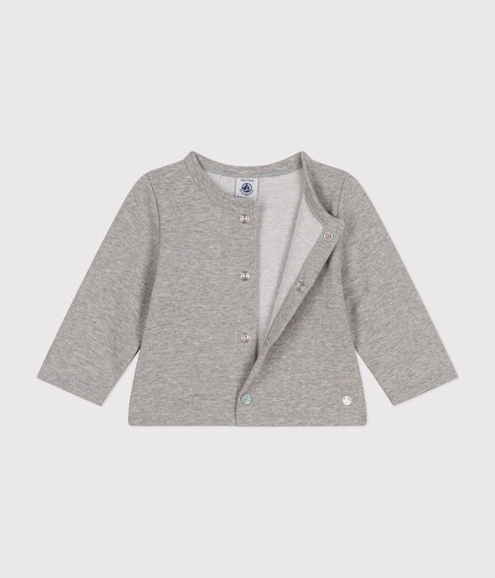 Cardigan en molleton bébé gris CHATON CHINE