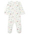 Dors bien bébé fille en côte blanc MARSHMALLOW/blanc MULTICO