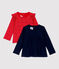 Lot 2 blouses en coton bébé. variante 1
