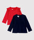 Lot 2 blouses en coton bébé.