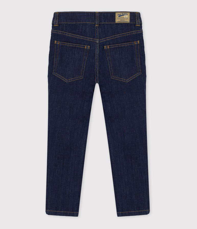 Pantalon droit en denim enfant gar&ccedil;on bleu
