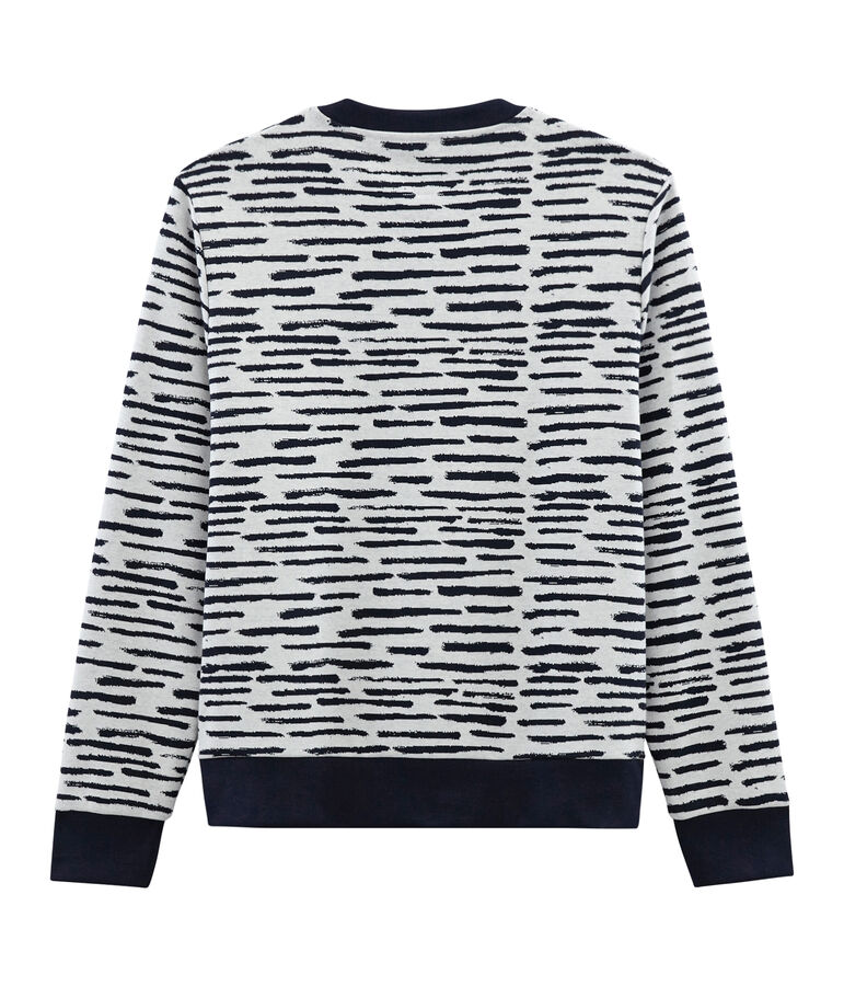 Sweat shirt Jean Jullien blanc MARSHMALLOW/ DASH CN