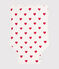 Tapis à langer en coton bébé blanc MARSHMALLOW/rouge TERKUIT