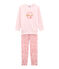 Pyjama petite fille rose VIENNE/blanc MULTICO