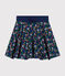 Jupe en coton enfant fille bleu MEDIEVAL/blanc MULTICO