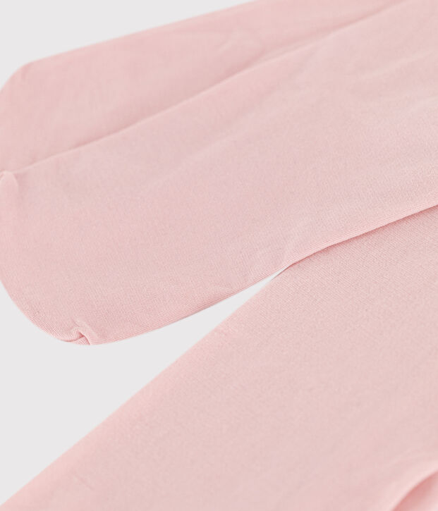 Collant en microfibre enfant fille rose