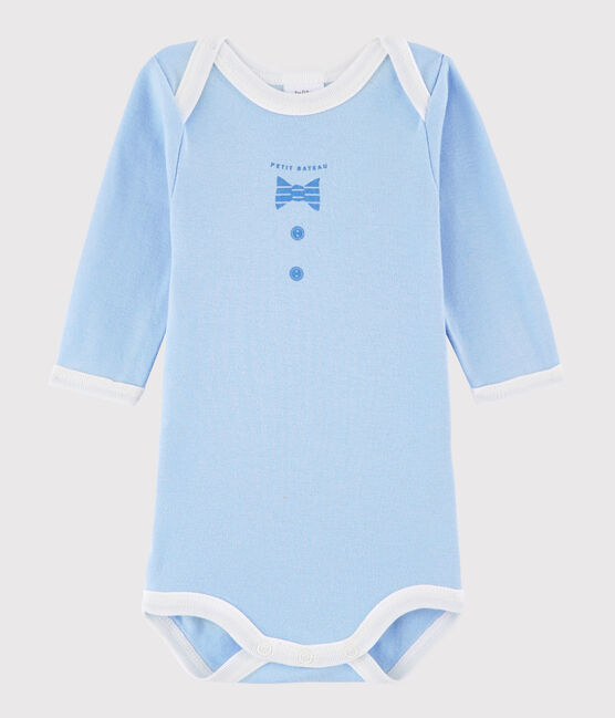 Body manches longues bébé fille-garçon bleu JASMIN