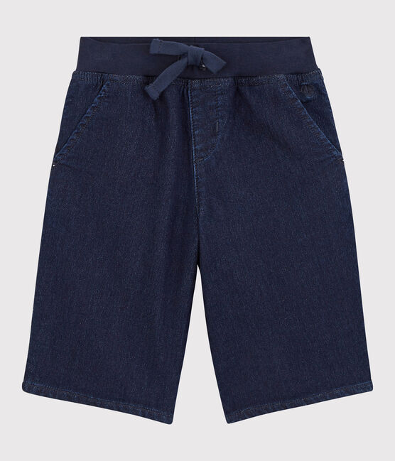 Bermuda en denim enfant garçon bleu DENIM BLEU FONCE