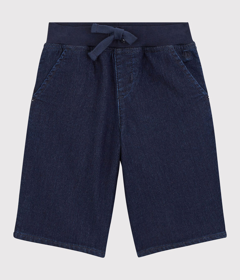 Bermuda en denim enfant gar&ccedil;on bleu DENIM BLEU FONCE