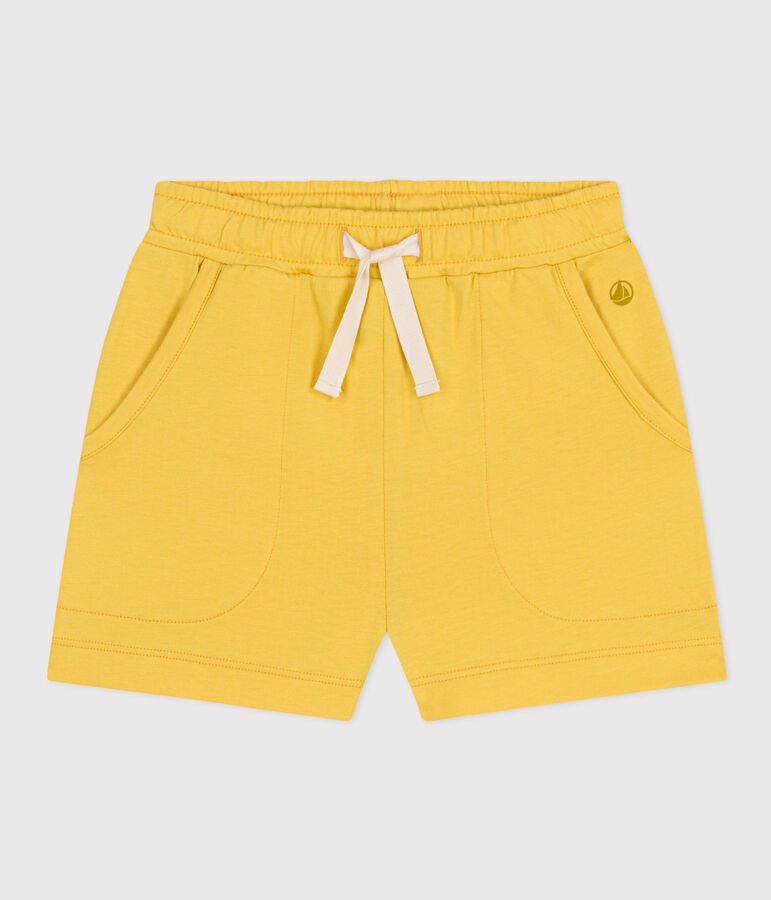 Short en coton enfant fille jaune NECTAR