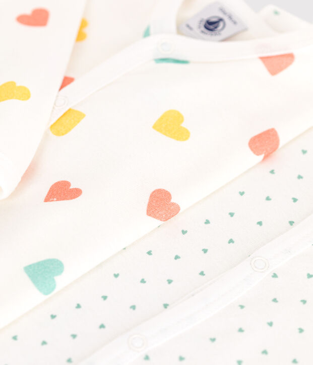 Lot de 2 pyjamas b&eacute;b&eacute; en coton imprim&eacute; multicouleur