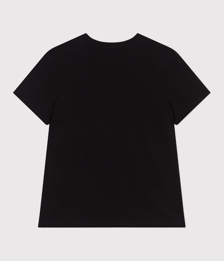 Tee-shirt Femme Le Droit en coton uni noir BLACK