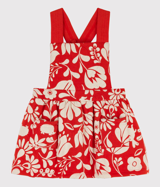 Robe sans manche bébé imprimée en tubique matelassé CASIMIR/ AVALANCHE