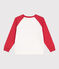 Sweatshirt enfant en coton imprimé rouge MARSHMALLOW/ SPI