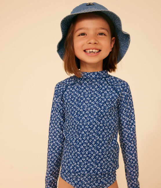 Tee-shirt anti-UV enfant fille INCOGNITO/ MARSHMALLOW