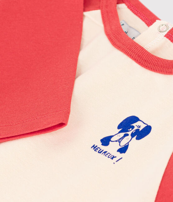 Tee-shirt manches longues en jersey bébé AVALANCHE/ OURSIN