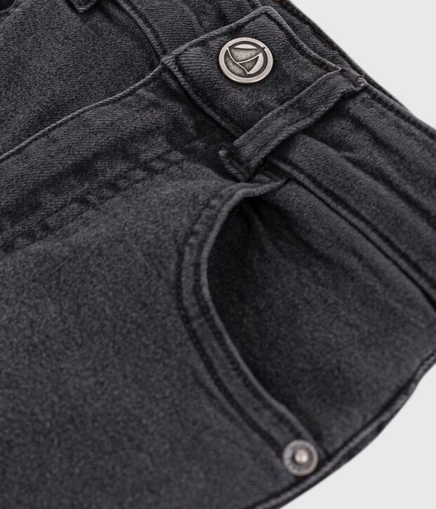 Pantalon enfant en denim noir