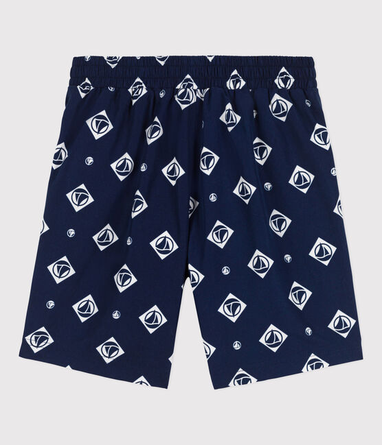 Short de bain recyclé imprimé enfant garçon bleu MEDIEVAL/ AVALANCHE