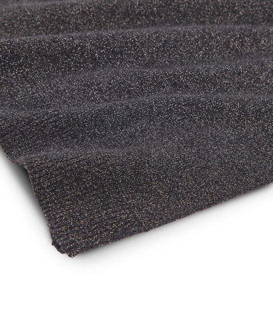 Echarpe brillante femme noir CITY/gris ARGENT