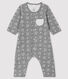 Combinaison longue jacquard à imprimé hérisson bébé en tubique