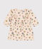 Robe manches longues en tubique bébé blanc AVALANCHE/ MULTICO
