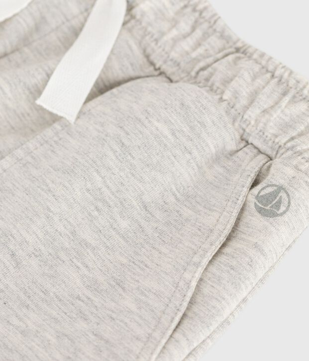 Bermuda short enfant en coton uni gris