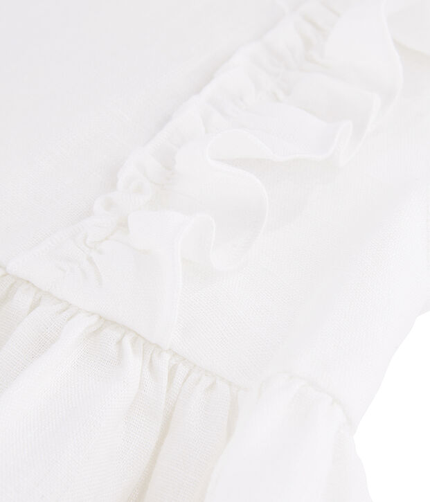 Robe de c&eacute;r&eacute;monie enfant fille blanc