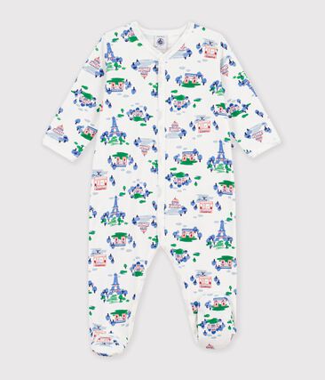 Pyjama bébé en molleton imprimé Paris