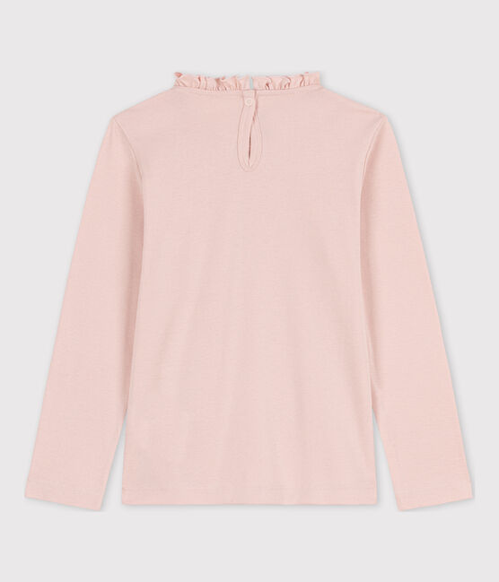 Tee-shirt manches longues en coton enfant fille rose SALINE