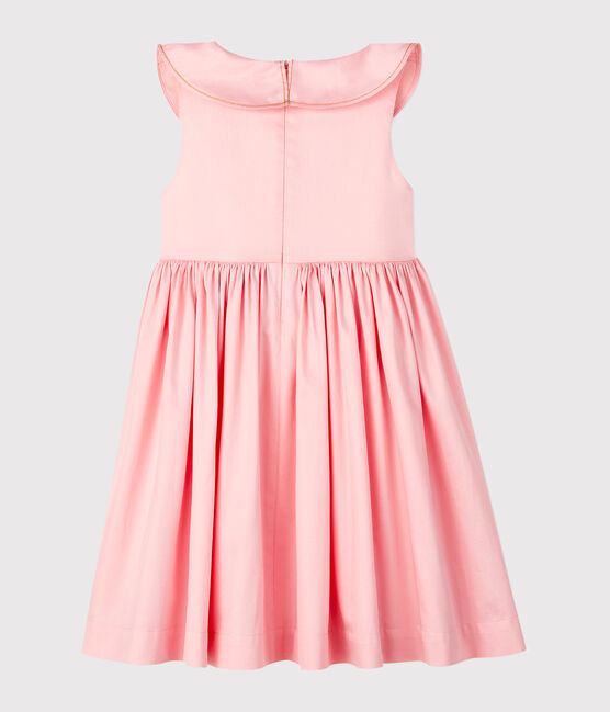 Robe en satin enfant fille rose MINOIS