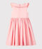 Robe en satin enfant fille rose MINOIS