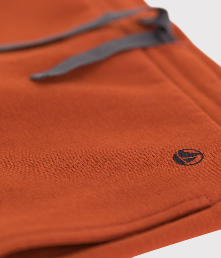 Pantalon en coton enfant fille / gar&ccedil;on marron RUSTY