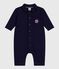 Combinaison longue bébé en coton uni, style pompiste SOIR