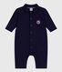 Combinaison longue bébé en coton uni, style pompiste