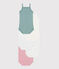 Lot de 5 bodies bretelles en coton fleuri bébé variante 1
